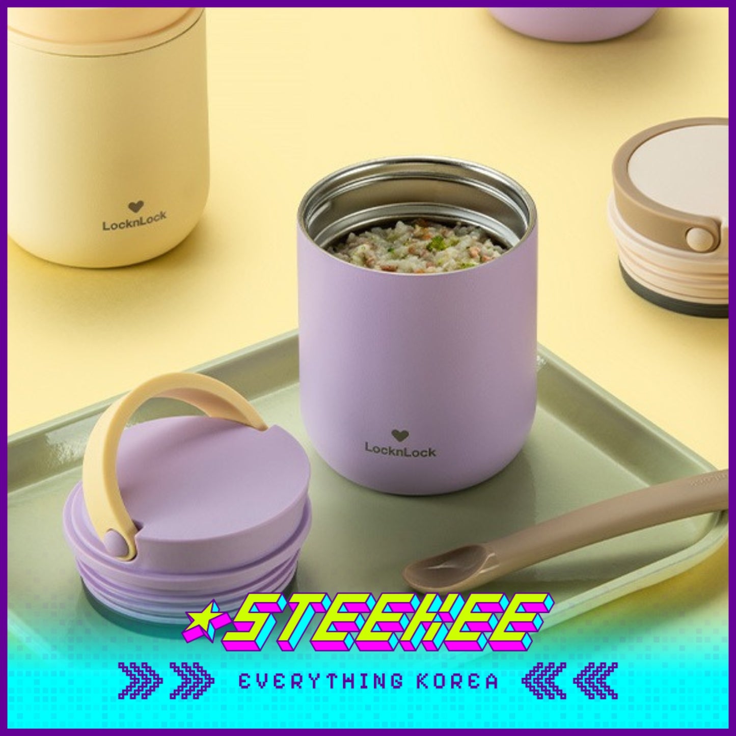 LocknLock Little Luv Food Jar 300ml LHC8045S by Steekee Korea 4535