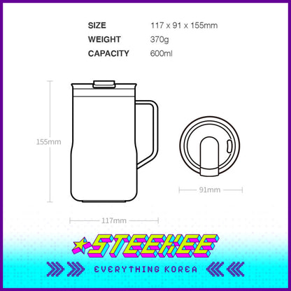 LocknLock Metro Mug Tumbler 600ml LHC4282 by Steekee Korea 4528