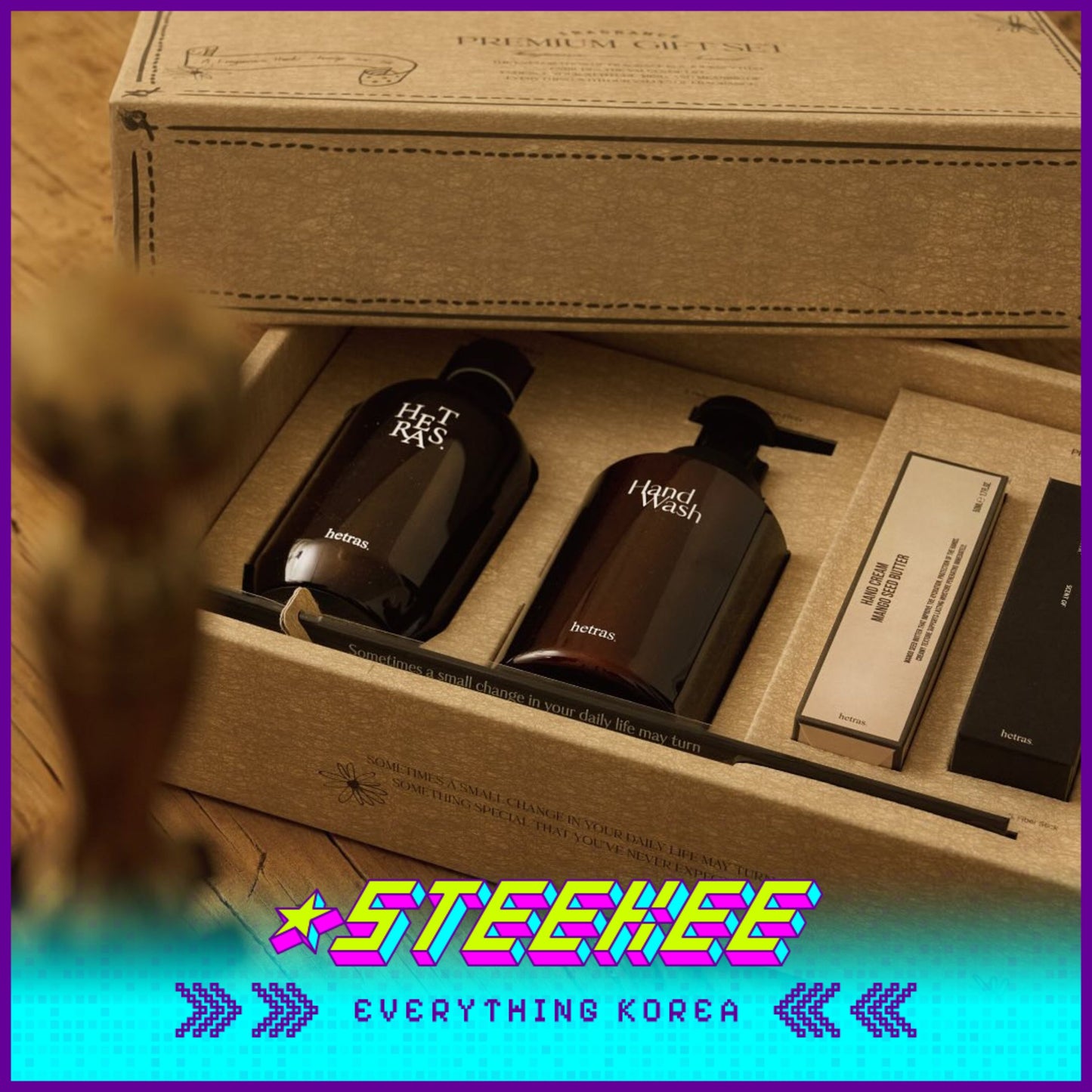 Hetras Premium Perfume Hand Care New Year Special Gift Set Present by Steekee Korea 2430