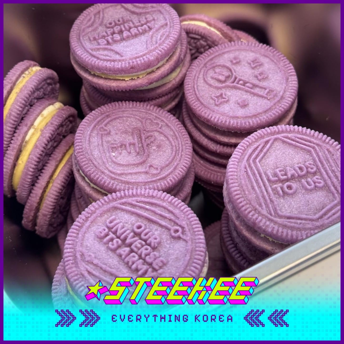 BTS X OREO Vanilla Original Hotteok Flavour 9 Packs by Steekee Korea 5000
