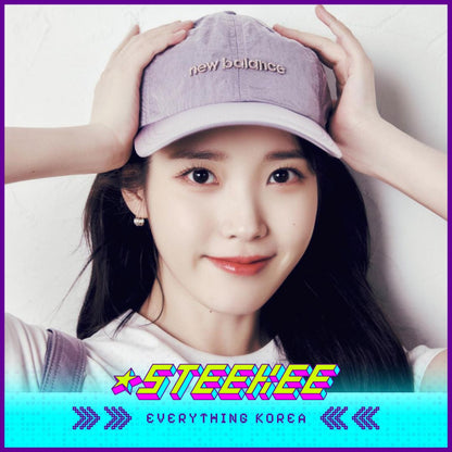 IU X New Balance Korea Glossy Ribbon Purple Collection Ball Cap Crossbody Bag Duffle Bag by Steekee Korea 2647