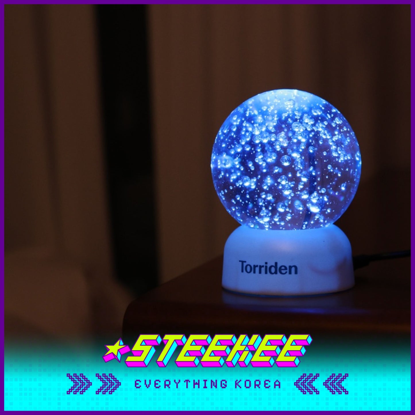 Torriden Dive-In Hydration Holiday Gift Set Box with Water Ball Mood Light by Steekee Korea 2435