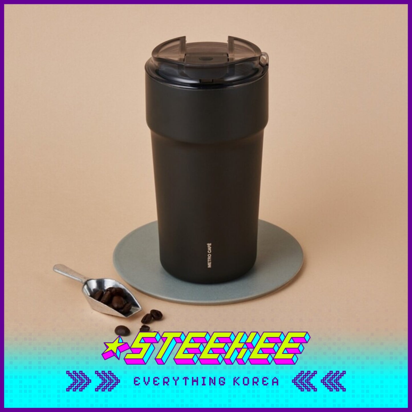 LocknLock Metro Café Ceramic Tumbler 500ml LHC4357 by Steekee Korea 4522