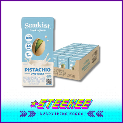 Sunkist Pistachio Milk Drink 190ml Original & Unsweetened by Steekee Korea 5024