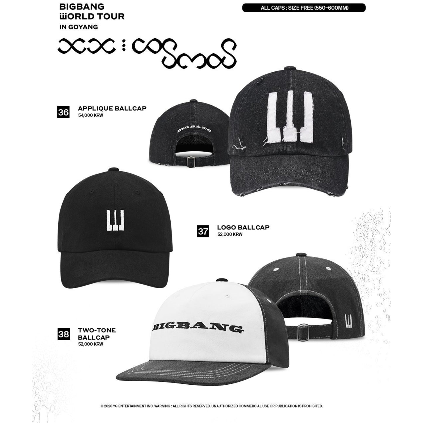 [PRE-ORDER] BIGBANG 2026–2027 WORLD TOUR <xx: cosmos> Official Merch Collection