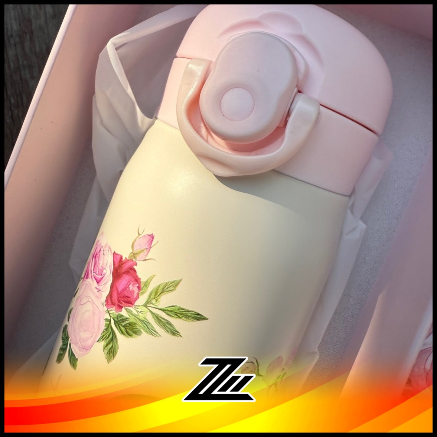 Starbucks China 2026 Kaleidoscope Rose Garden SS Thermos Tumbler 500ml – Pink Floral Bottle with Lid
