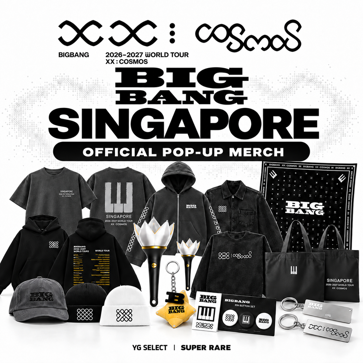 [PRE-ORDER] BIGBANG 2026–2027 WORLD TOUR <XX : COSMOS> Singapore Pop-Up Official Merchandise