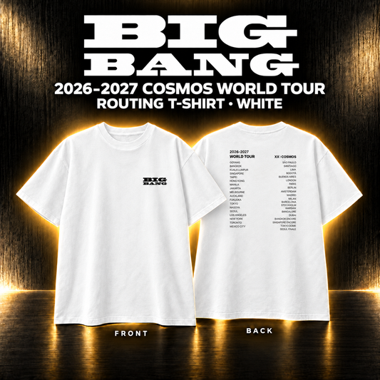 BIGBANG <XX : COSMOS> Routing T-Shirt White K-pop Merchandise