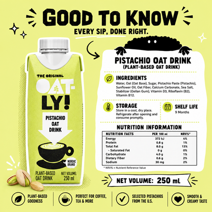 OATLY Pistachio Oat Milk Drink 250ml