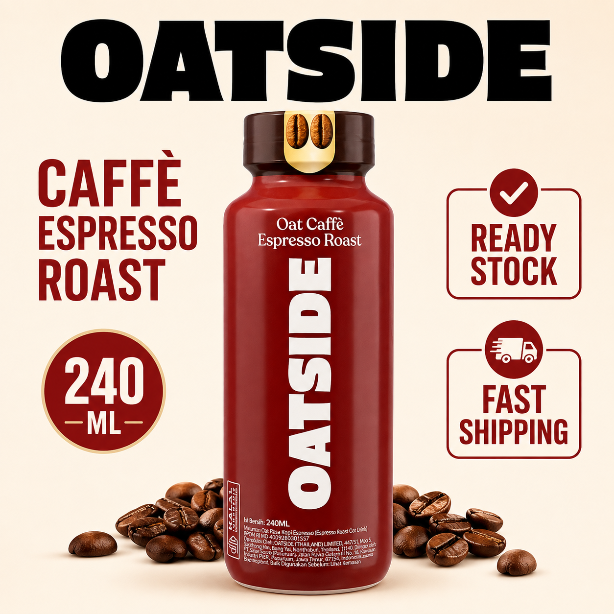 OATSIDE Caffe Espresso Roast Oat Milk Drink 240ml