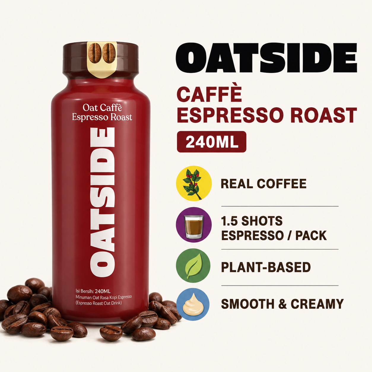 OATSIDE Caffe Espresso Roast Oat Milk Drink 240ml