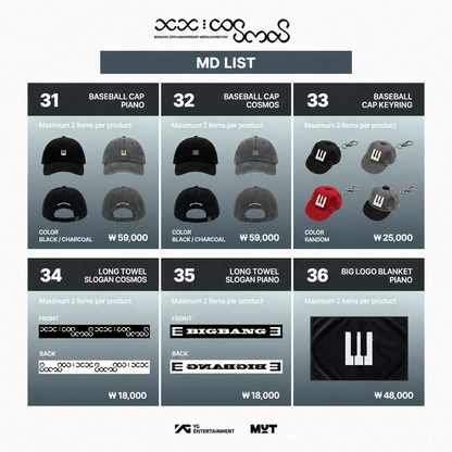 [PRE-ORDER] BIGBANG 20th Anniversary Media Exhibition <xx: cosmos> Official MD