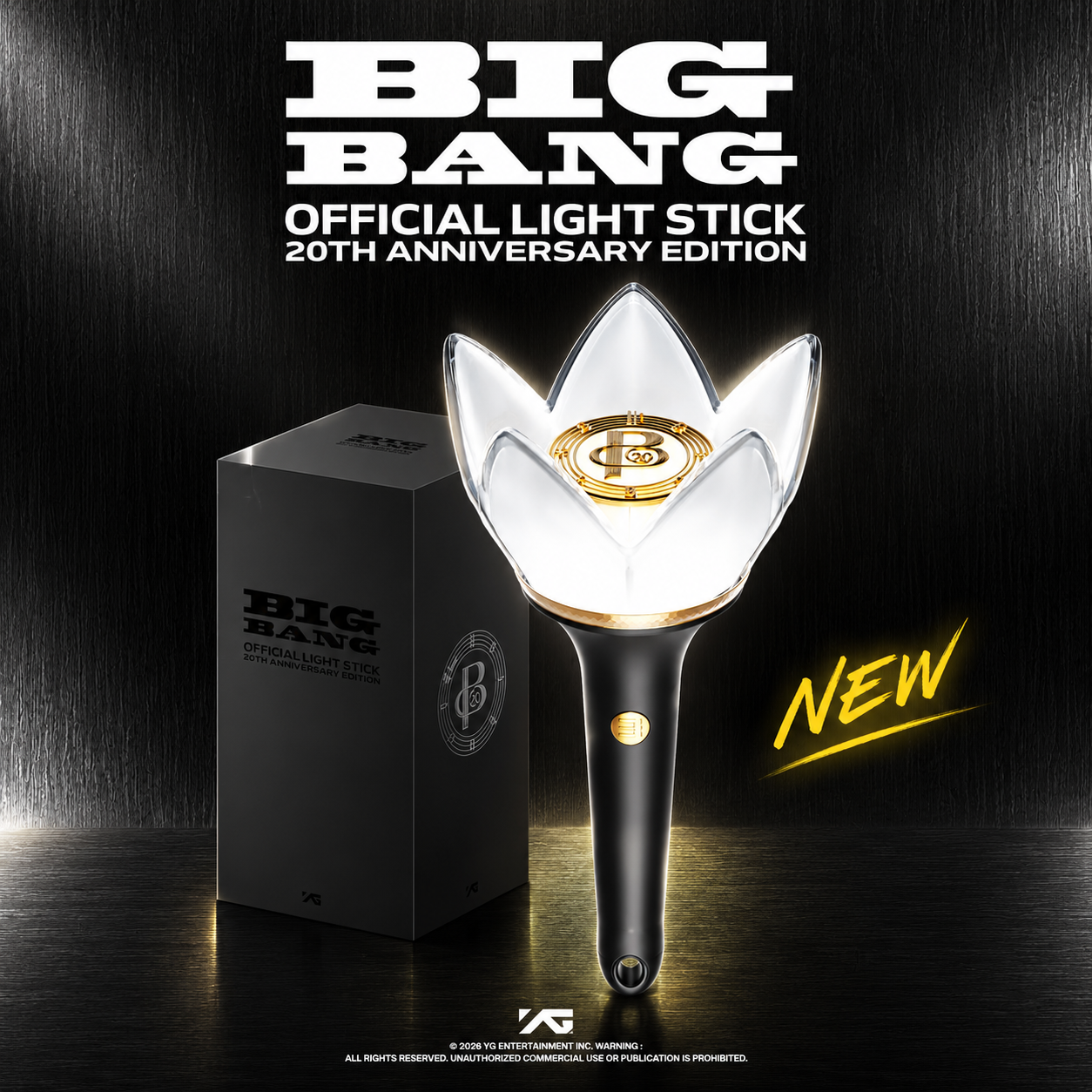 [Ready Stock] BIGBANG 2026–2027 WORLD TOUR <XX : COSMOS> Official Light Stick 20th Anniversary Edition