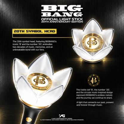 [Ready Stock] BIGBANG 2026–2027 WORLD TOUR <XX : COSMOS> Official Light Stick 20th Anniversary Edition