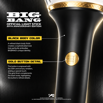 [Ready Stock] BIGBANG 2026–2027 WORLD TOUR <XX : COSMOS> Official Light Stick 20th Anniversary Edition