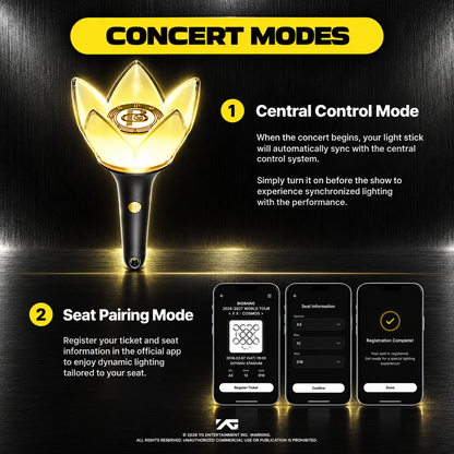 [Ready Stock] BIGBANG 2026–2027 WORLD TOUR <XX : COSMOS> Official Light Stick 20th Anniversary Edition