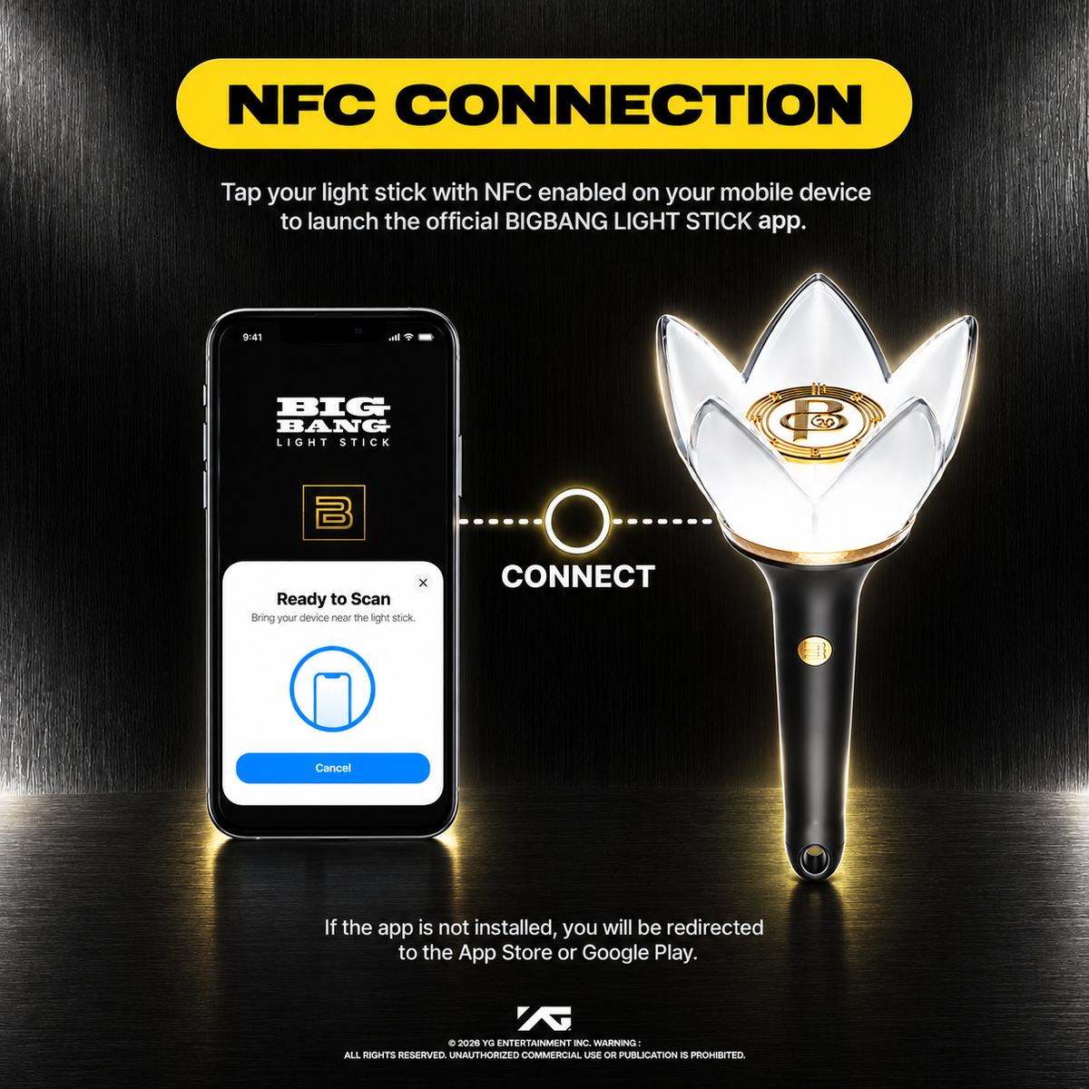 [Ready Stock] BIGBANG 2026–2027 WORLD TOUR <XX : COSMOS> Official Light Stick 20th Anniversary Edition