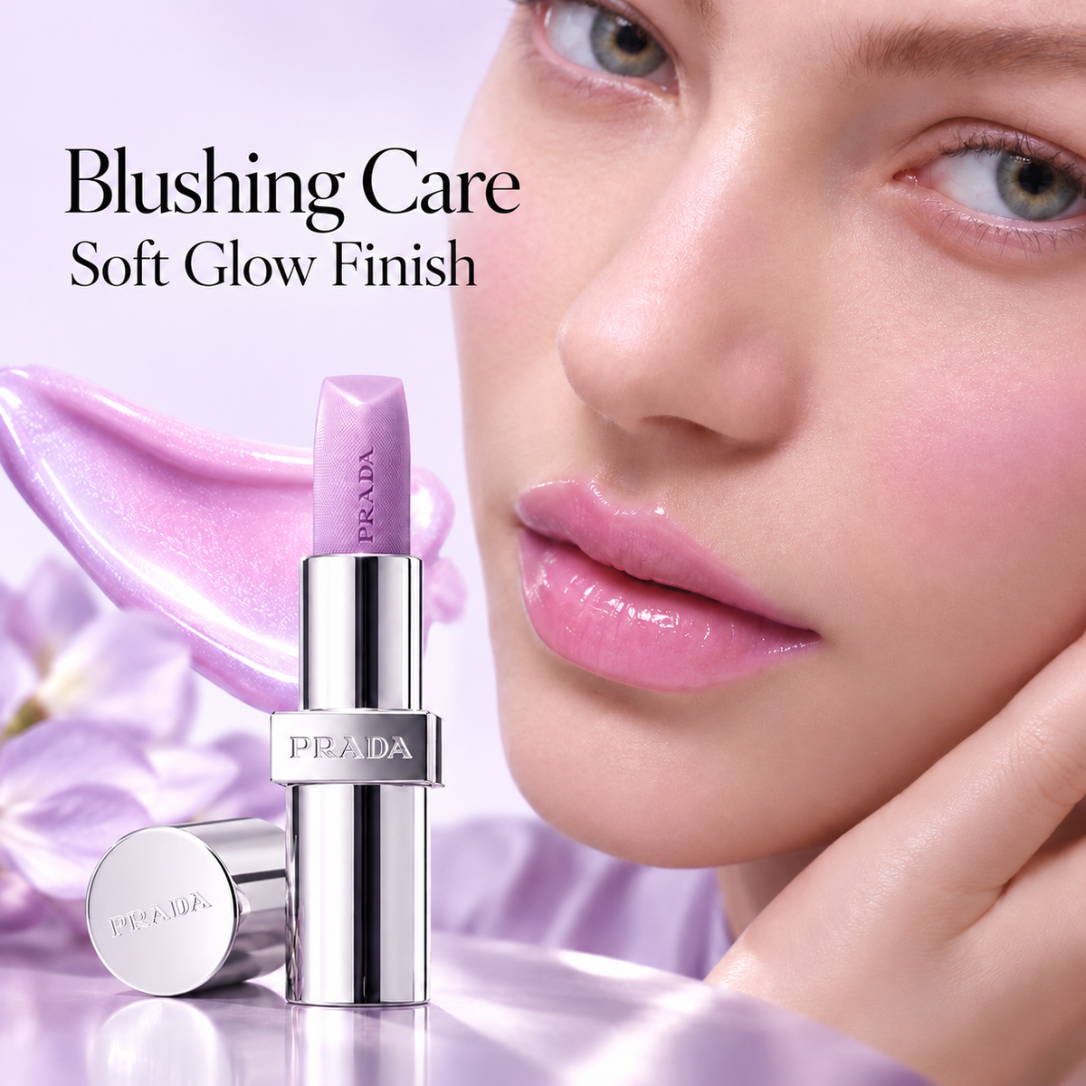 Prada U003 Wisteria Gleams Luminizing Lilac Hydrating Lip Balm 3.8g