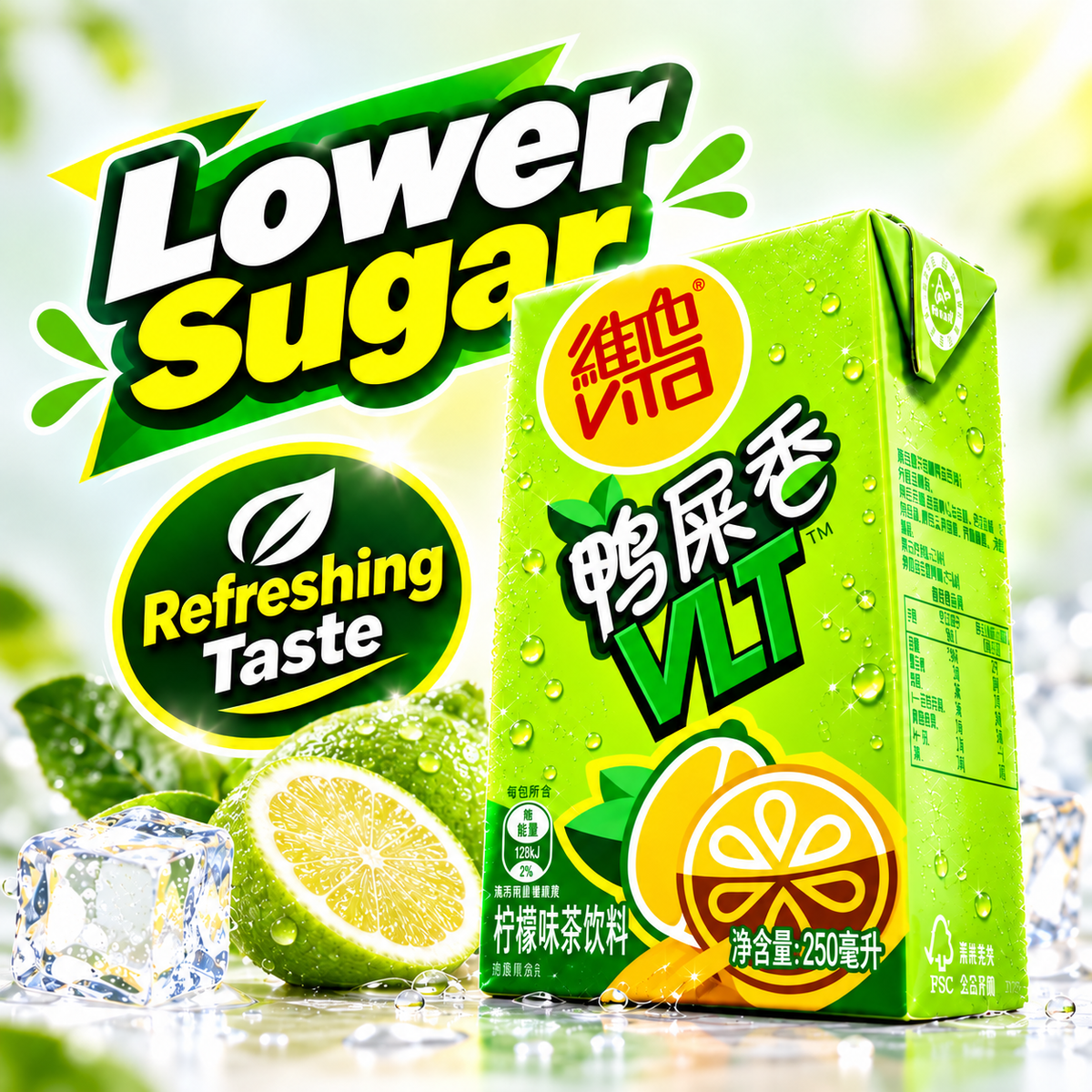 VITA Ya Shi Xiang Perfume Lemon Tea 250ml VTL Fragrant Black Tea Lemon Packet Drink