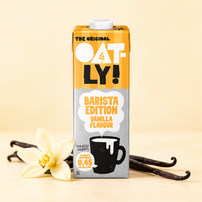 OATLY Barista Edition Flavoured Oat Drink 1L Popcorn Vanilla Caramel Vegan For Coffee Latte