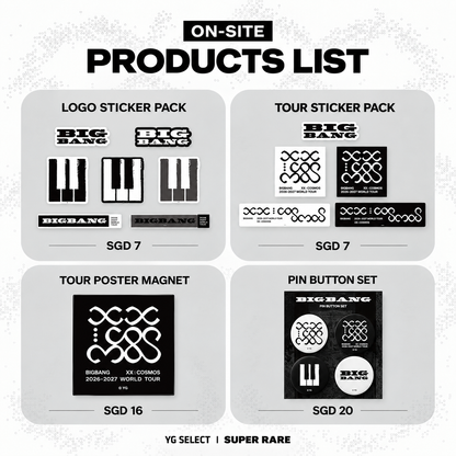 [PRE-ORDER] BIGBANG 2026–2027 WORLD TOUR <XX : COSMOS> Singapore Pop-Up Official Merchandise