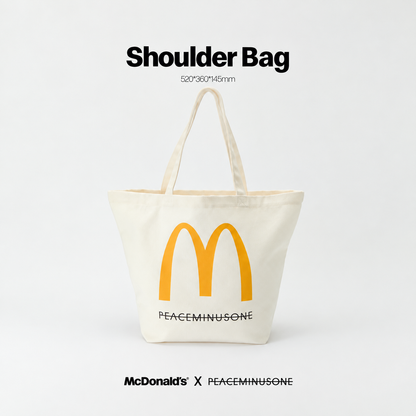 PEACEMINUSONE X McDonald’s Limited Edition Merch – Vintage Cap, Shoulder Bag & Pin Set