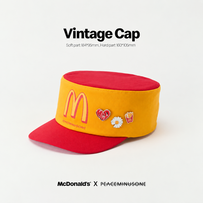 PEACEMINUSONE X McDonald’s Limited Edition Merch – Vintage Cap, Shoulder Bag & Pin Set