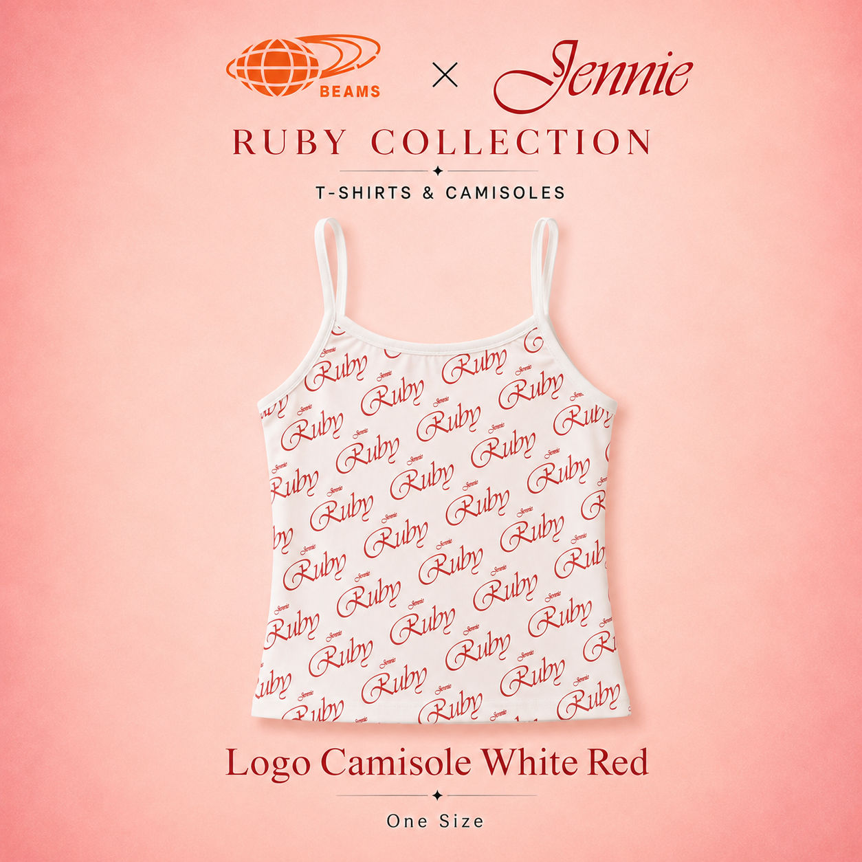 BEAMS X JENNIE Ruby Collection T-Shirts & Camisoles
