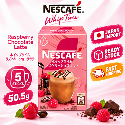 NESCAFÉ Japan Whip Time Raspberry Chocolate Latte 5 Sticks 50.5g