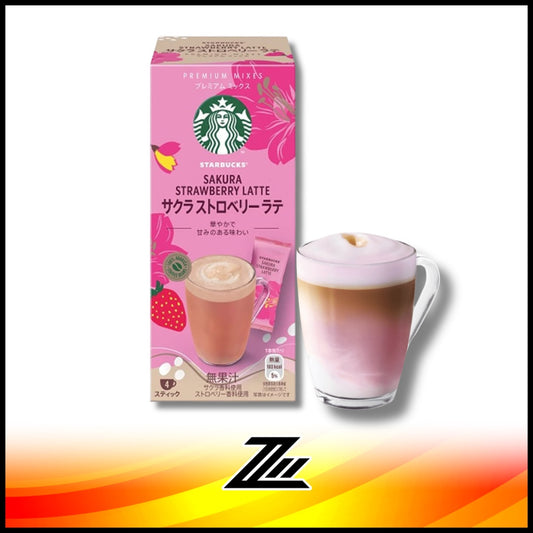 Starbucks Japan Cherry Blossom Sakura Strawberry Latte Premium Instant Coffee Mixes 96g by ziileon 2900
