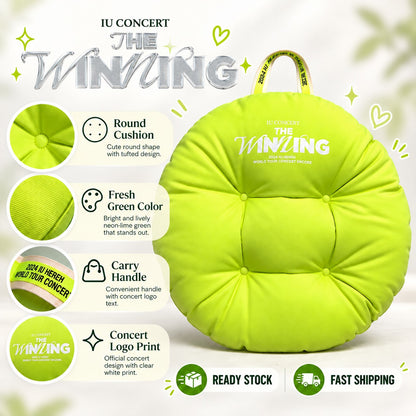 IU The Winning Sangam Seoul Concert Red Green Round Cushion Idols Collectibles by Steekee Korea 2707