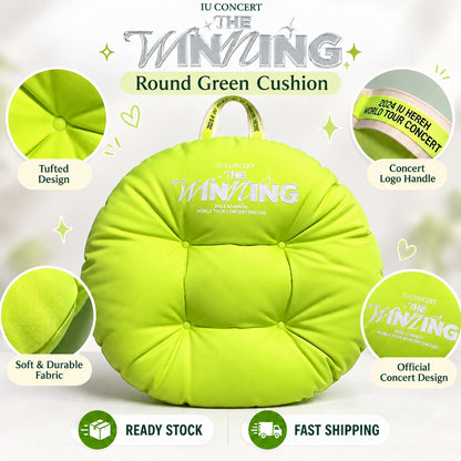 IU The Winning Sangam Seoul Concert Red Green Round Cushion Idols Collectibles by Steekee Korea 2707