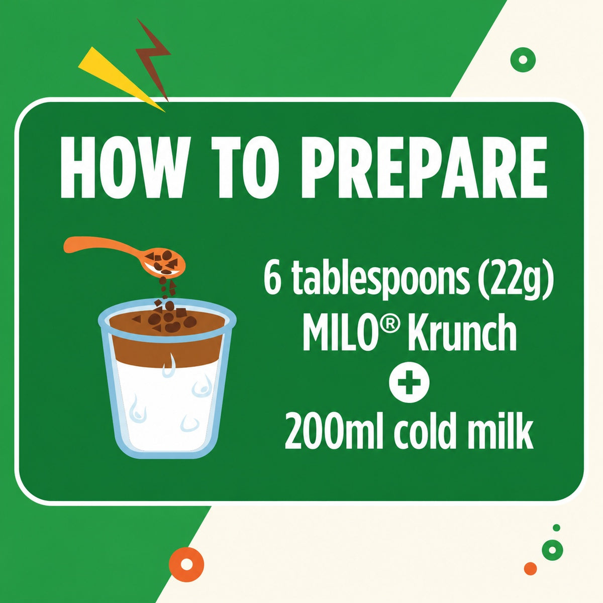 Nestlé MILO Krunch 130g Crunchy Chocolate Malt Snack Cereal Topping Dessert Drinks Halal