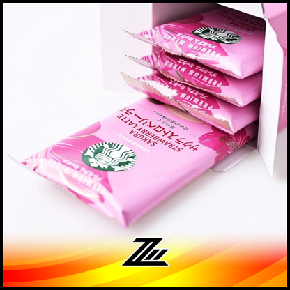 Starbucks Japan Cherry Blossom Sakura Strawberry Latte Premium Instant Coffee Mix