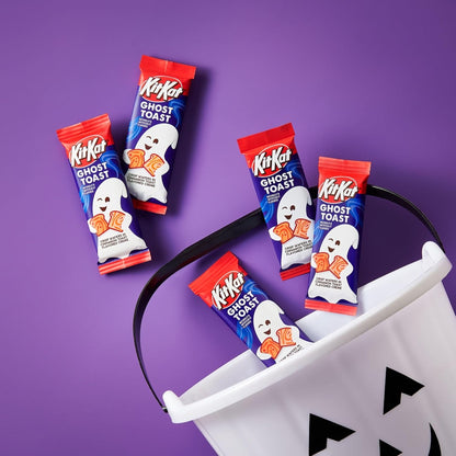 Nestle KitKat Halloween Wafers Ghost Toast and Breaking Bones Creamy Chocolate Candy
