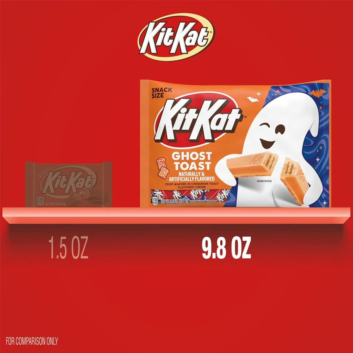 Nestle KitKat Halloween Wafers Ghost Toast and Breaking Bones Creamy Chocolate Candy