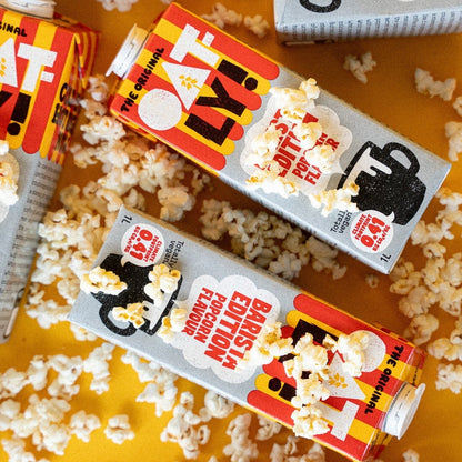 OATLY Barista Edition Flavoured Oat Drink 1L Popcorn Vanilla Caramel Vegan For Coffee Latte