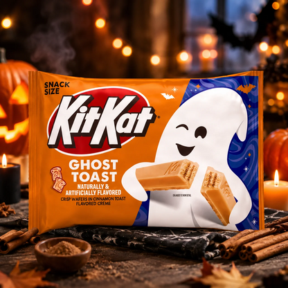 Nestle KitKat Halloween Wafers Ghost Toast and Breaking Bones Creamy Chocolate Candy