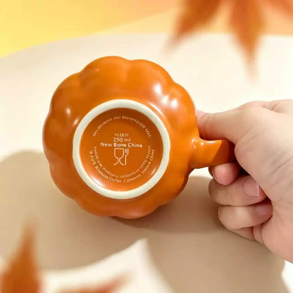 Starbucks Pumpkin Mug 250ml Orange Halloween Coffee Ceramic Cup with Handle Autumn Gift