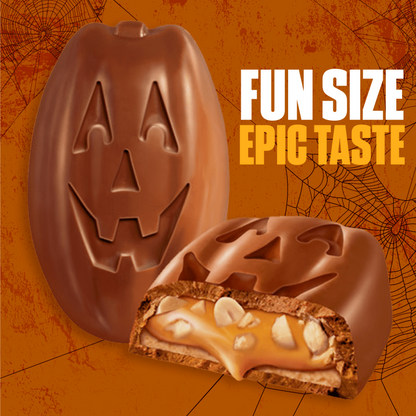 SNICKERS Halloween Treats Fun Size Chocolate Candy Pumpkin Shapes 155g Ghoulish Green 188g