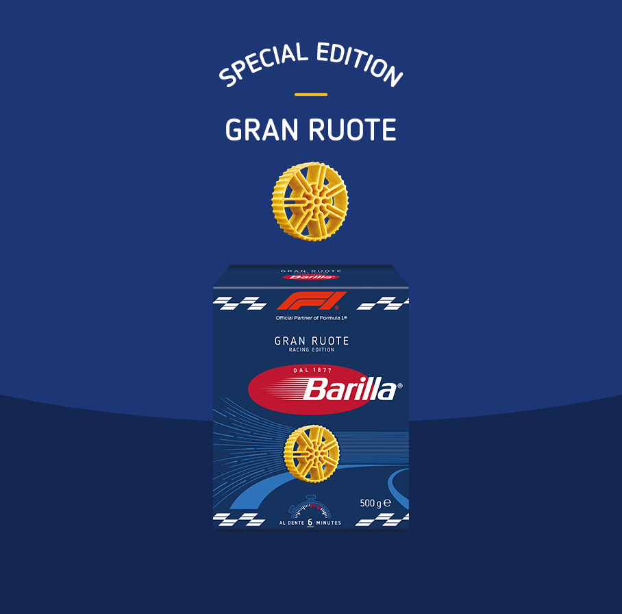 Barilla Gran Ruote Racing Edition F1 Limited Special Edition Italian Wheels Pasta 500g