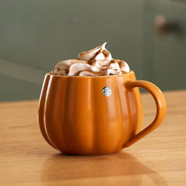 Starbucks Pumpkin Mug 250ml Orange Halloween Coffee Ceramic Cup with Handle Autumn Gift