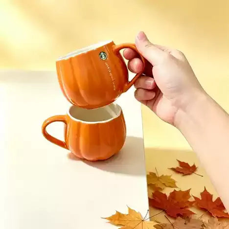 Starbucks Pumpkin Mug 250ml Orange Halloween Coffee Ceramic Cup with Handle Autumn Gift