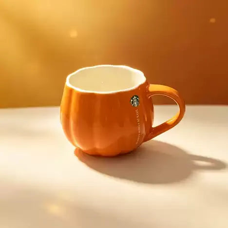 Starbucks Pumpkin Mug 250ml Orange Halloween Coffee Ceramic Cup with Handle Autumn Gift