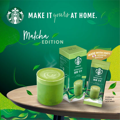 Starbucks Premium Instant Mixes Coffee 4 Sticks Caffè Latte Cappuccino Caramel Latte Caffè Mocha Matcha Latte