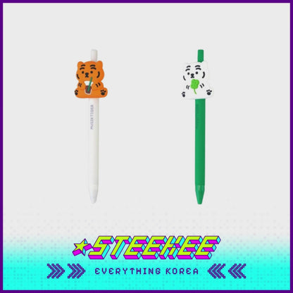 MUZIK TIGER Tiger Coffee and Clover Gel Pen 0.5mm Stationary Souvenir Gift by Steekee Korea 2600