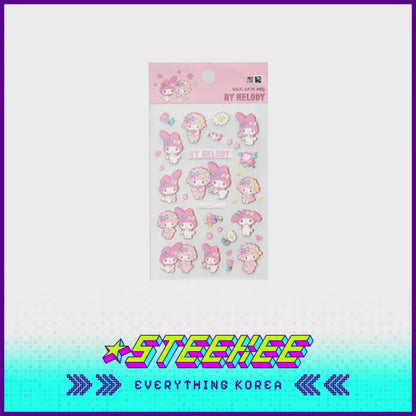 Daiso My Melody Waterproof Vinyl Stickers 3 Sheets by Steekee Korea 2488