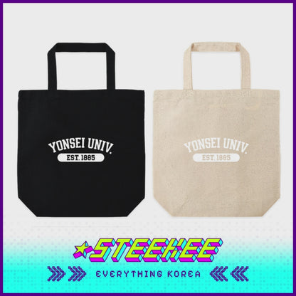 Yonsei University Campus Eco Canvas Tote Bag with Base by Steekee Korea 2512