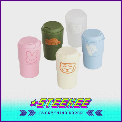 MUZIK TIGER Portable Insulated Lightweight Stackable BPA-Free Bottle Tumbler by Steekee Korea 2570