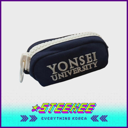 Yonsei Big Zipper Case with Zip Navy Blue by Steekee Korea 2501